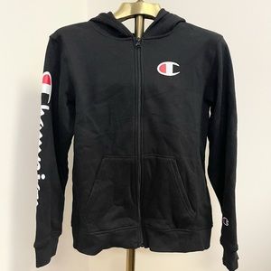 Awesome Champion hoodie zip up fleece lined sweatshirt!